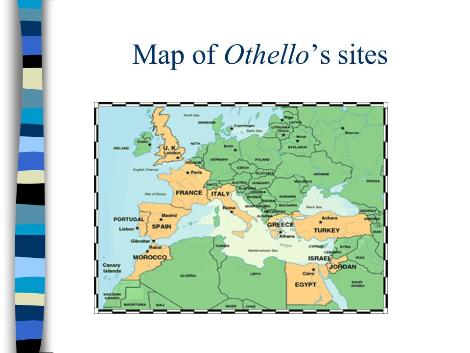 Map of Othello’s sites