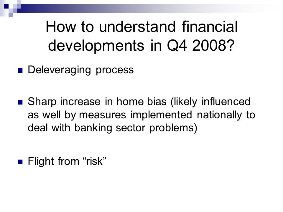 How to understand financial developments in Q