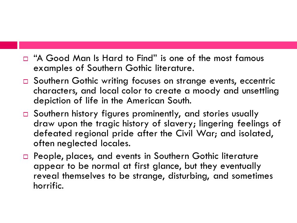 an analysis of the setting of the story a good man is hard to find by flannery o connor an analysis of the setting of the story a good man is hard to find by flannery o connor