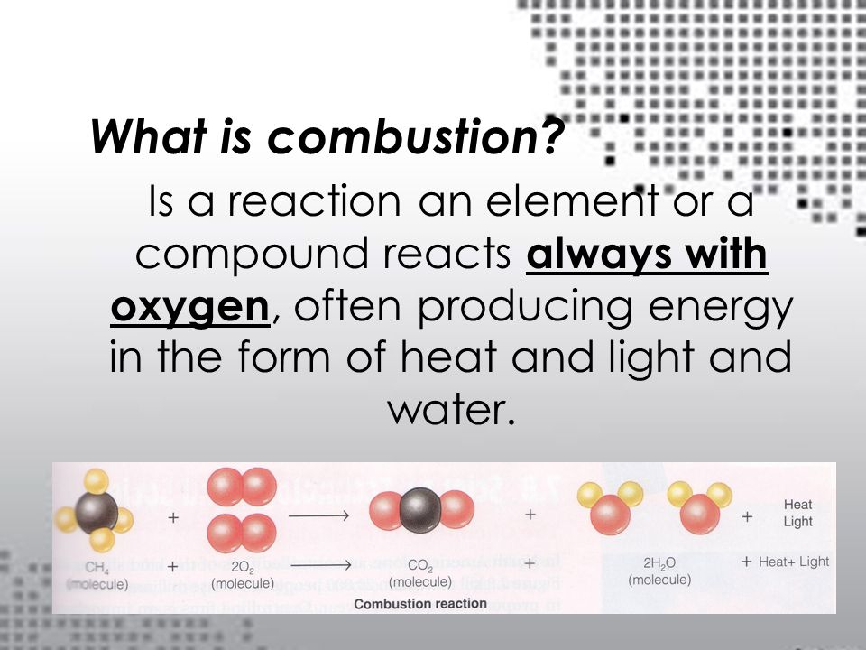 What is combustion.