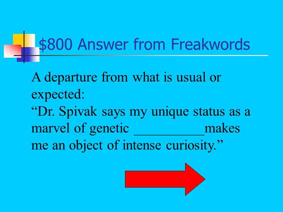 $600 Question from Freakwords What is prodigy