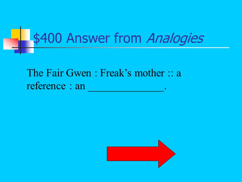 $200 Question from Analogies What is grandfather