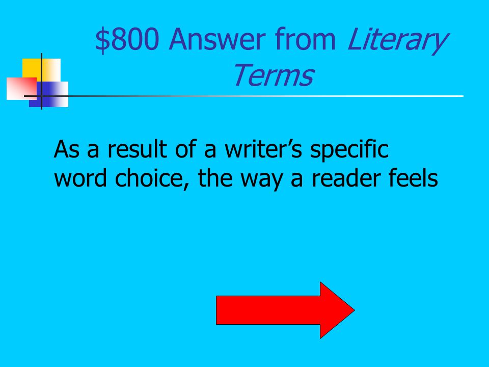 $600 Question from Literary Terms What is an archetype