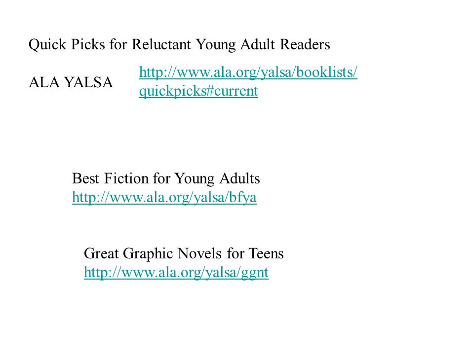 quickpicks#current Quick Picks for Reluctant Young Adult Readers ALA YALSA Best Fiction for Young Adults   Great Graphic Novels for Teens