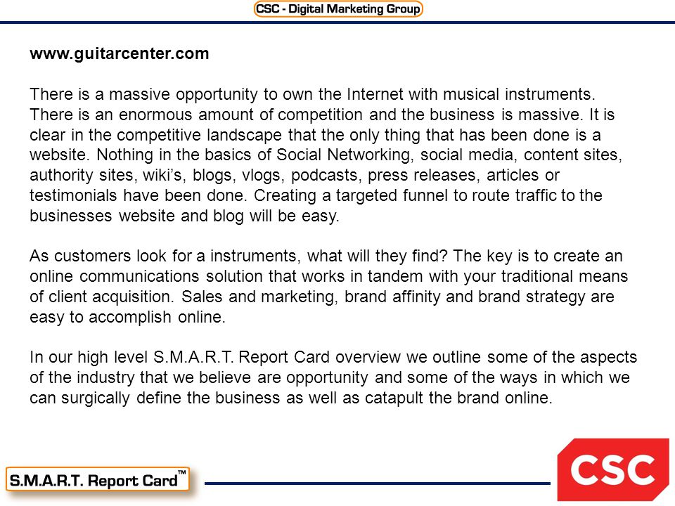 There is a massive opportunity to own the Internet with musical instruments.