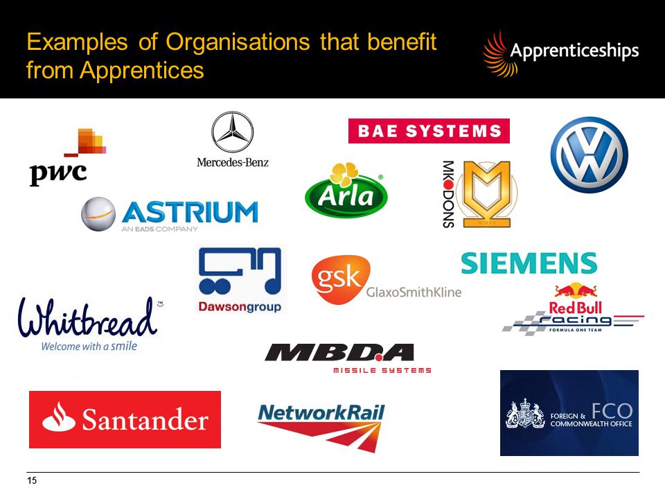 15 Examples of Organisations that benefit from Apprentices