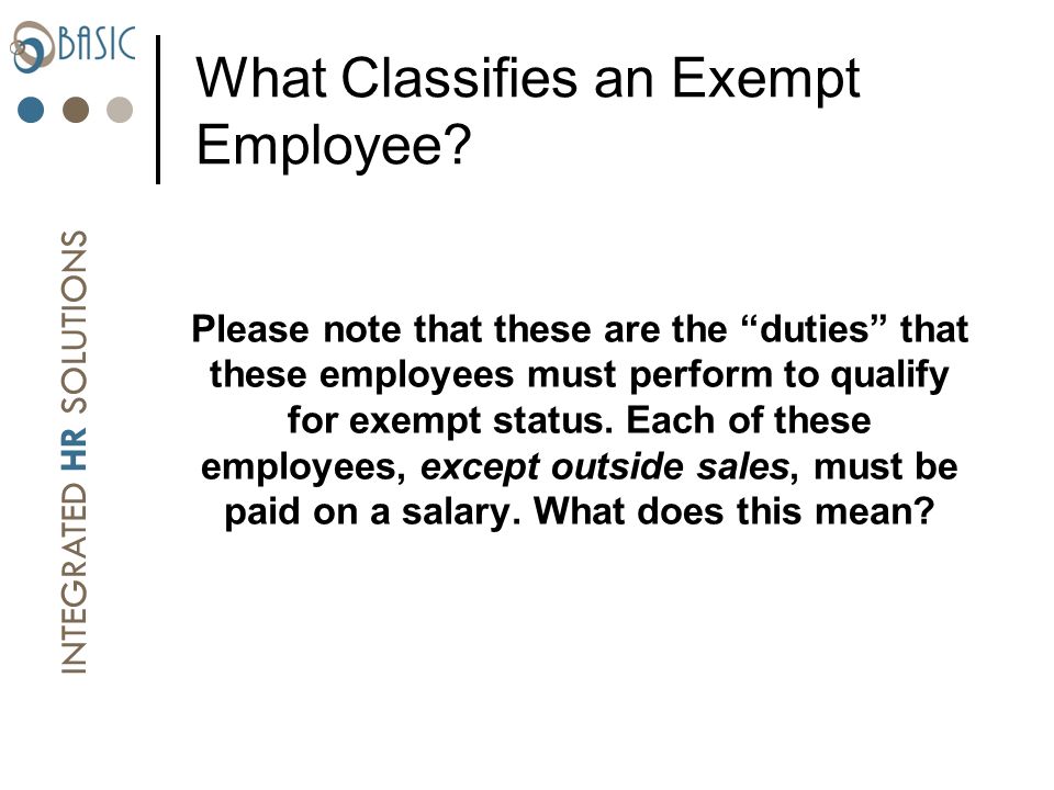 exempt employee means