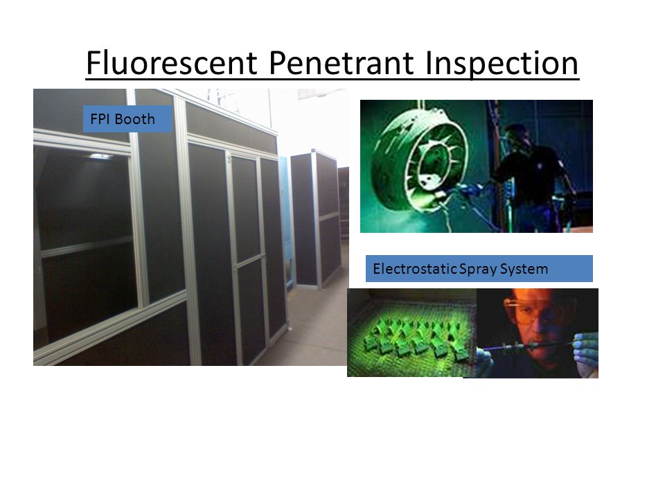 Fluorescent Penetrant Inspection Electrostatic Spray System FPI Booth