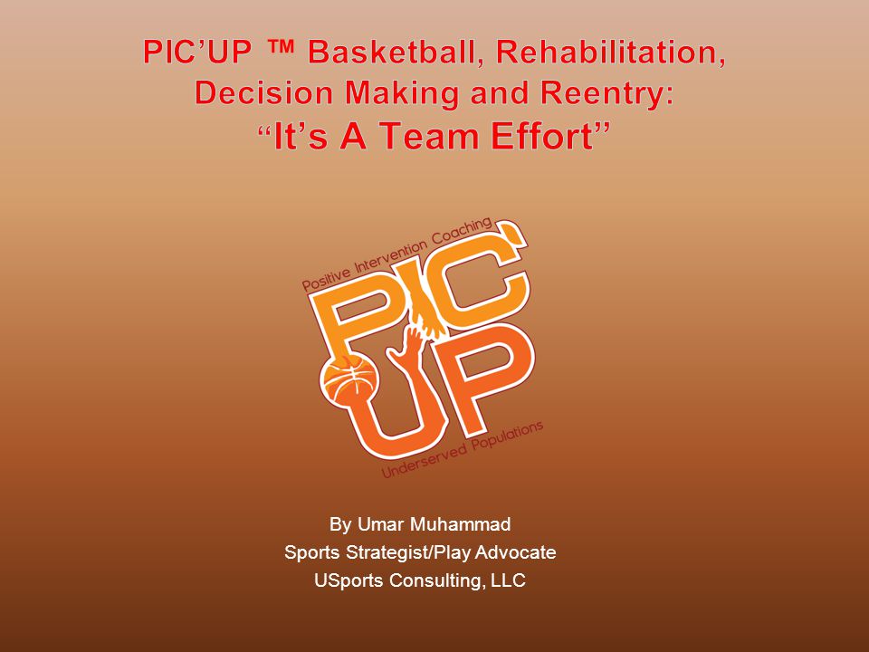 By Umar Muhammad Sports Strategist/Play Advocate USports Consulting, LLC