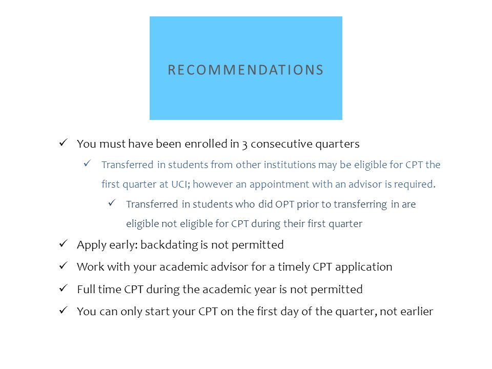 uc irvine international center curricular practical training ppt uci letter of recommendation
