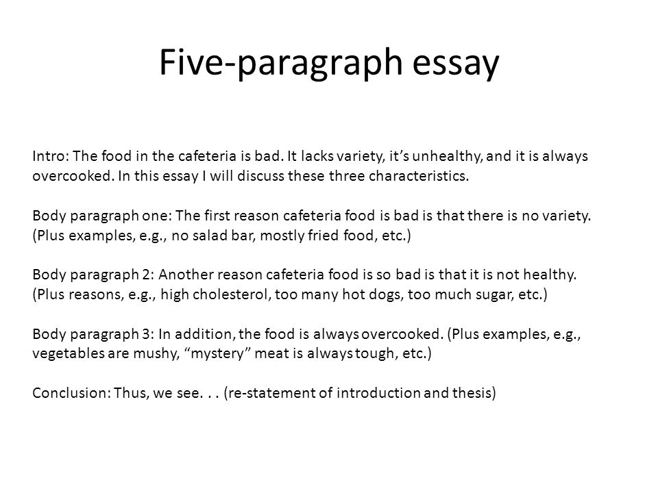 Writing an essay: 7 Write paragraph by paragraph