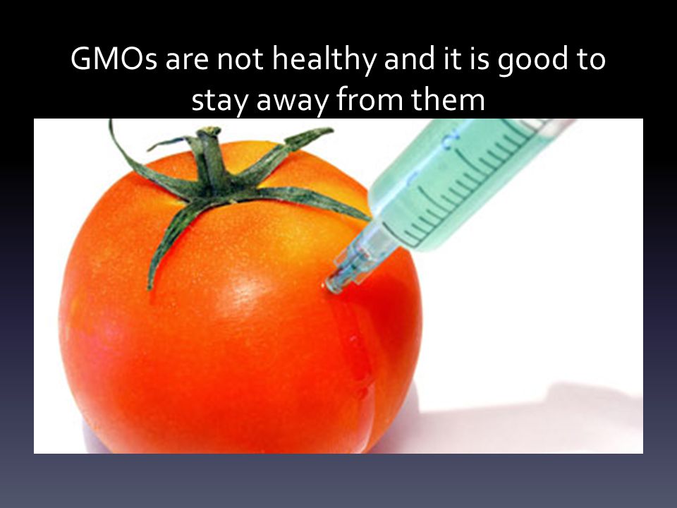 GMOs are not healthy and it is good to stay away from them