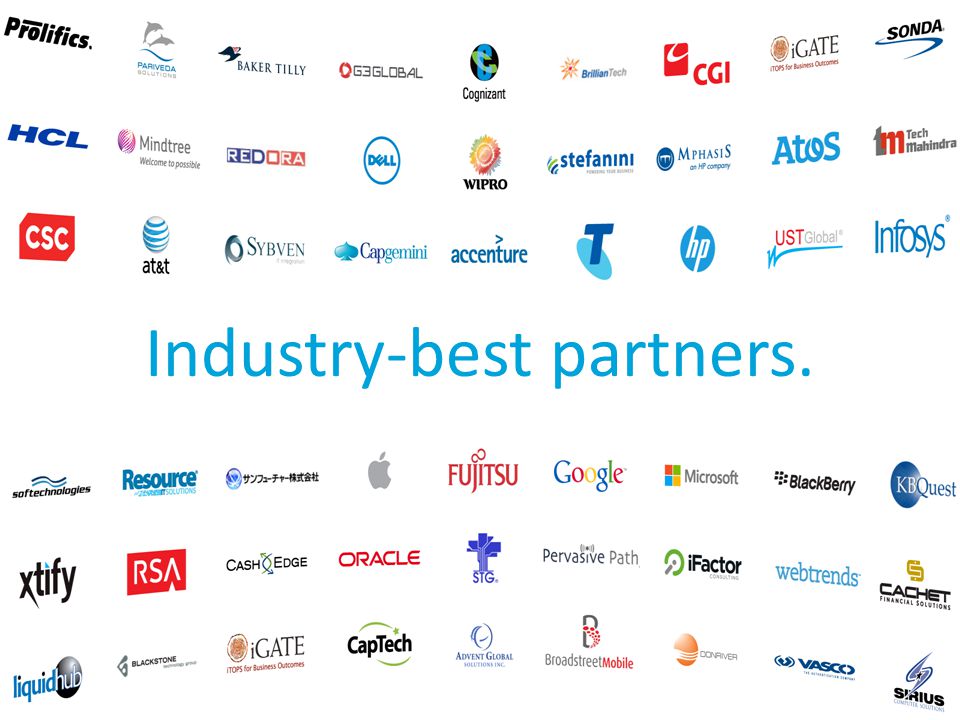 Industry-best partners.