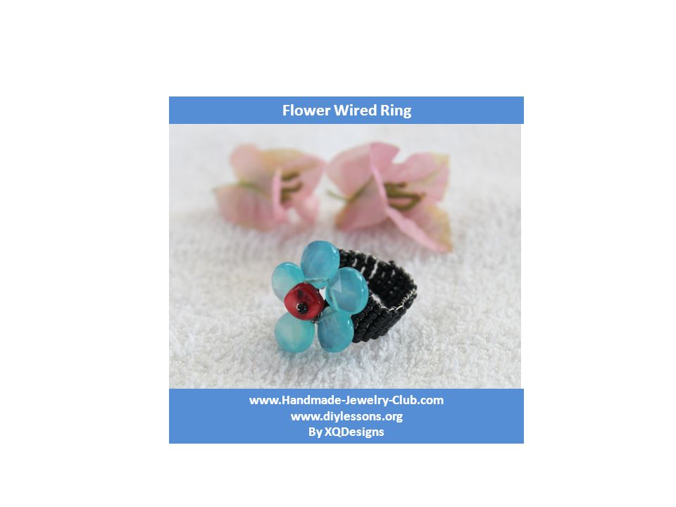 By XQDesigns Flower Wired Ring