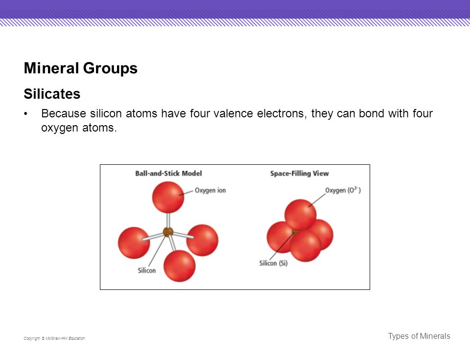 essential questions what are the major groups of minerals how is in silicate minerals silicon oxygen tetrahedra may be bonded together to form