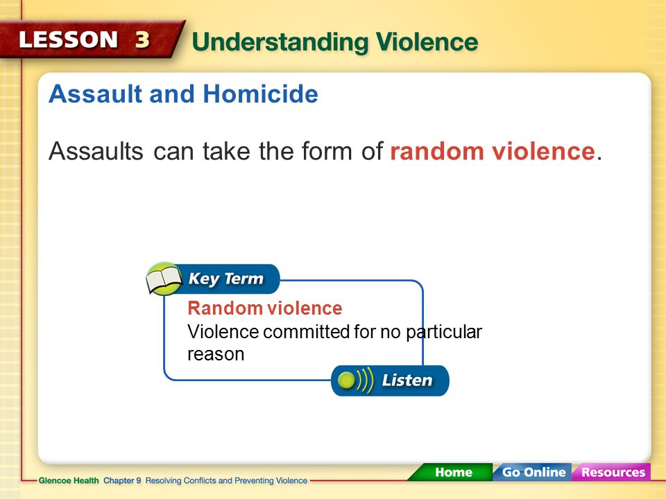 Assault and Homicide An assault can be a minor threat or an attack that causes life-threatening injuries.