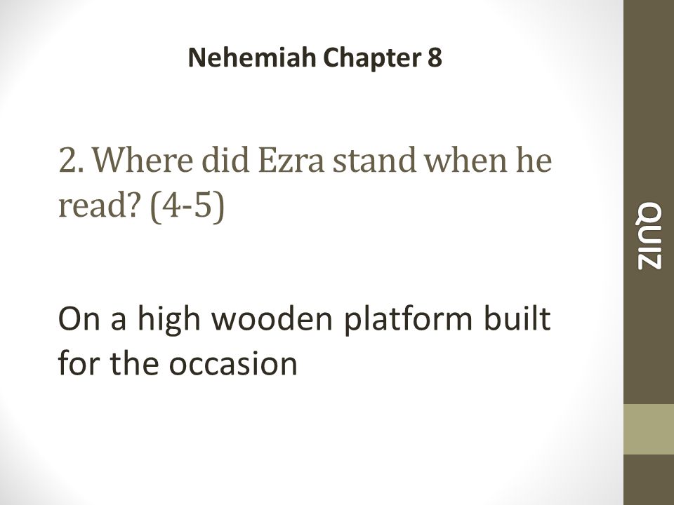 2. Where did Ezra stand when he read.