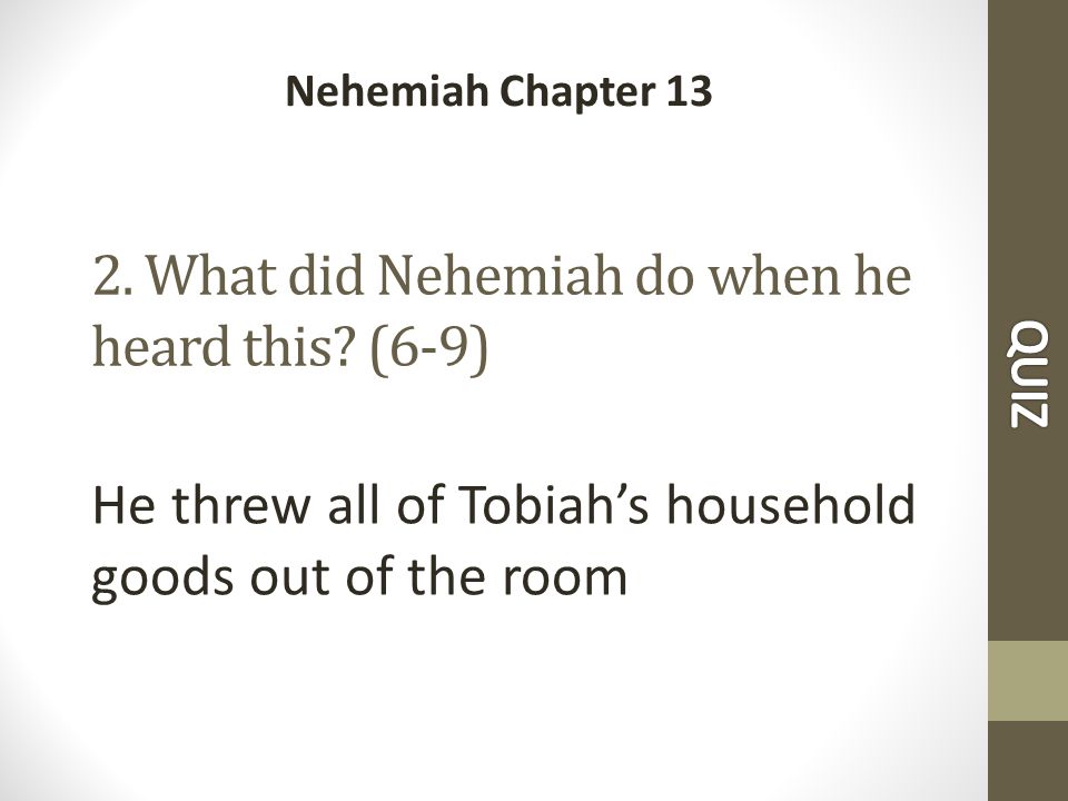 2. What did Nehemiah do when he heard this.