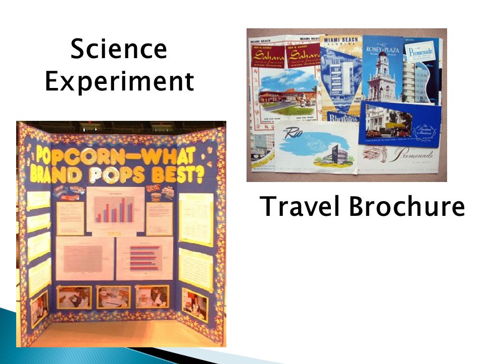 Travel Brochure Science Experiment