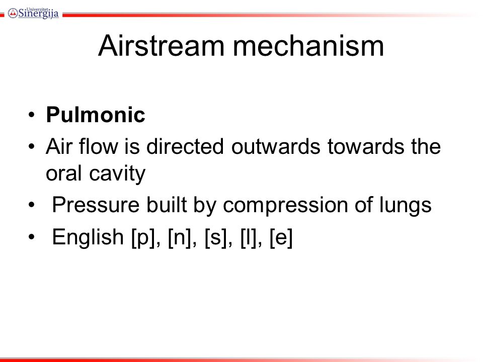 pulmonic,explosives course winter term 2014/2015 airstream mechanism pulmonic
