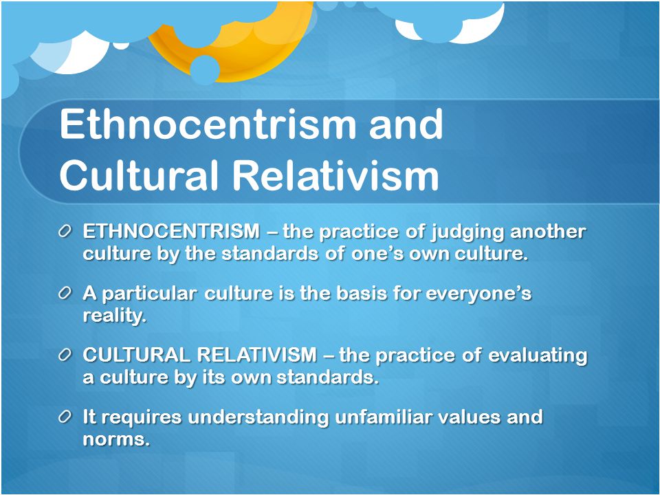 Diversity thesis of cultural relativism