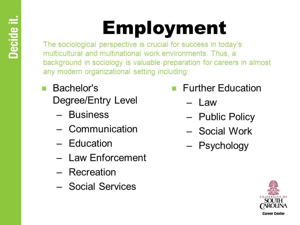 careers in sociology and psychology