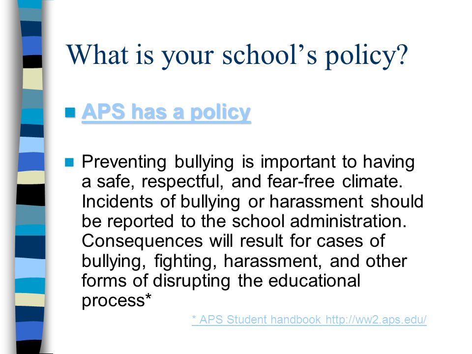 What is your school’s policy.