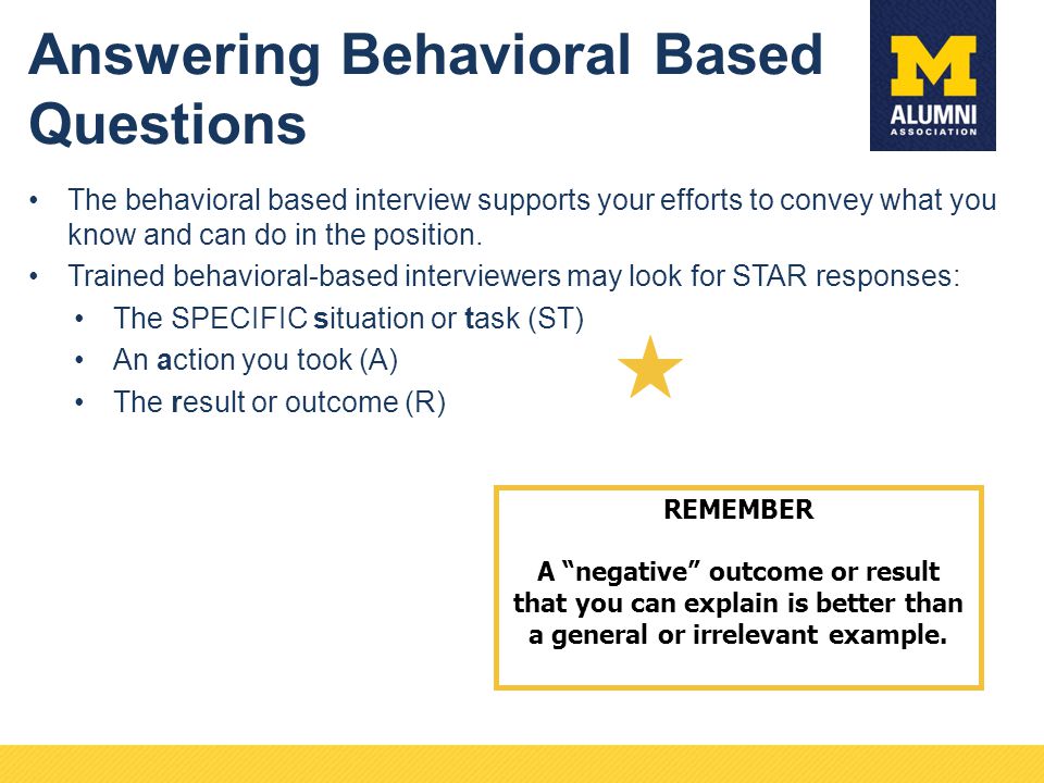 behavioral interview star