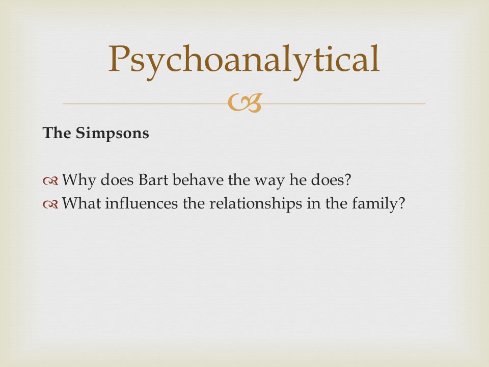  The Simpsons  Why does Bart behave the way he does.