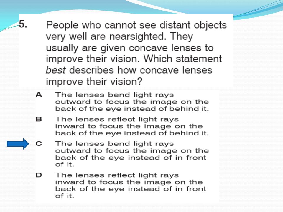 CONCAVE or NEGATIVE lenses will DIVERGE (spread out) light rays
