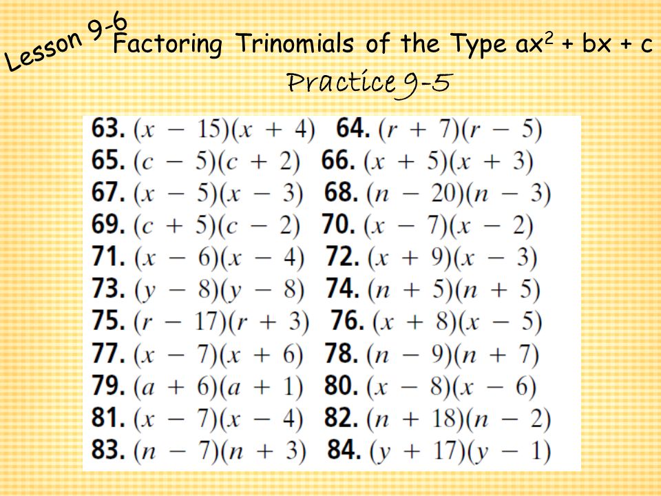 Homework Help Factoring Trinomials Factor Using Crisscross Part Help Video In High School Math Showme Printables Factoring Trinomials Worksheet Answers