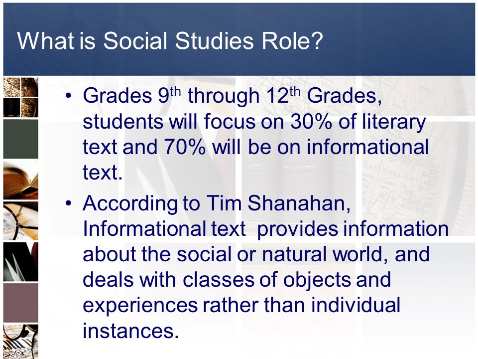 What is Social Studies Role.