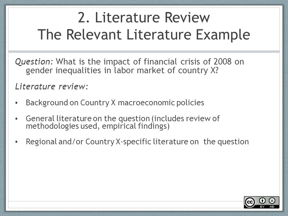 Examples of related literature in thesis