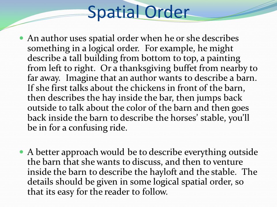 Spatial Essay