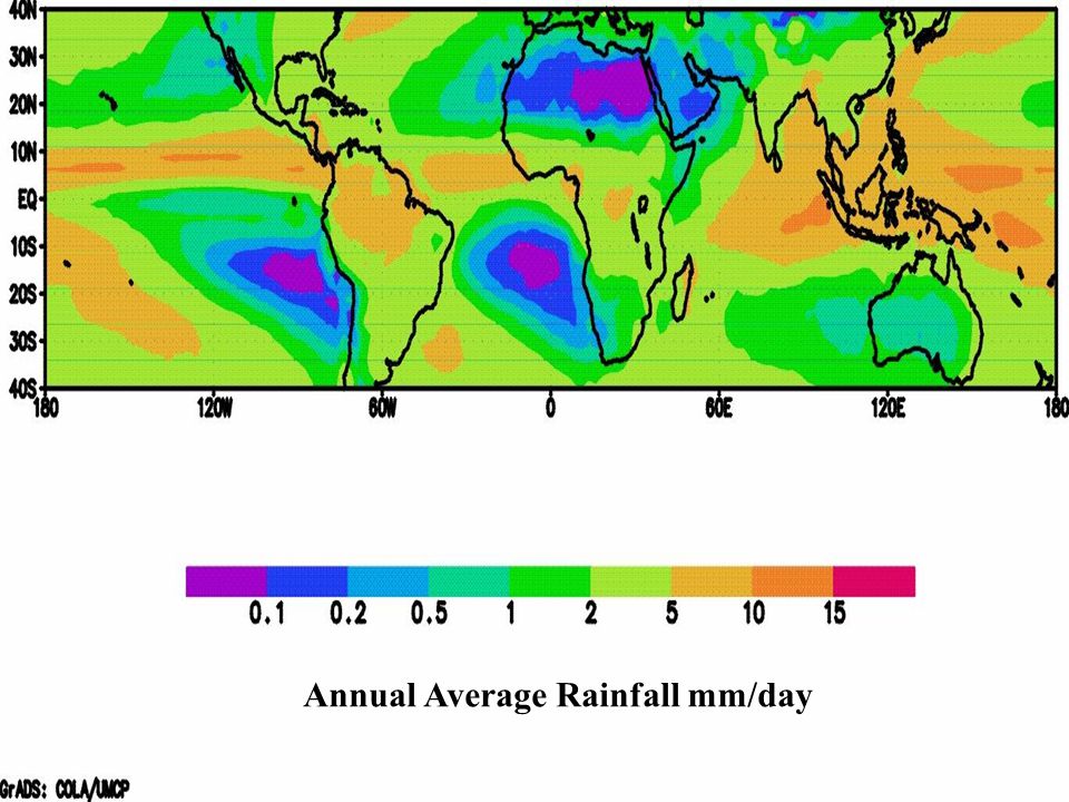 Annual Average Rainfall mm/day