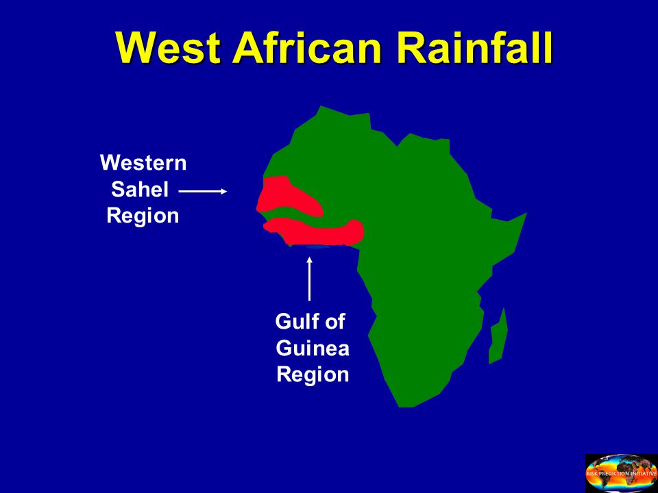 West African Rainfall Western Sahel Region Gulf of Guinea Region