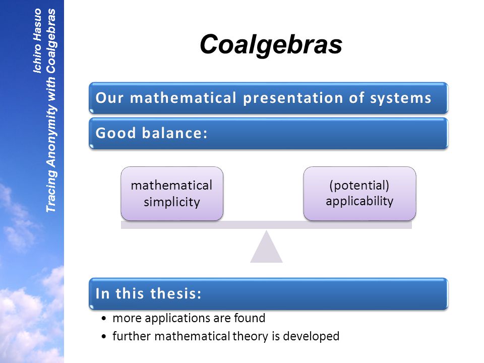 In This Thesis