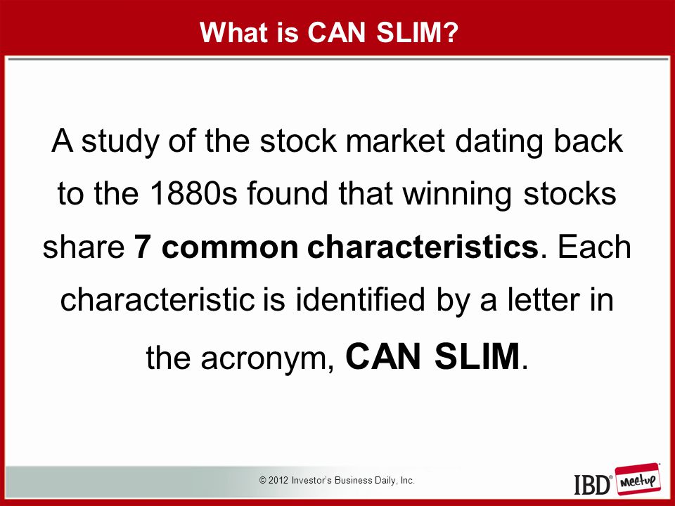 A study of the stock market dating back to the 1880s found that winning stocks share 7 common characteristics.