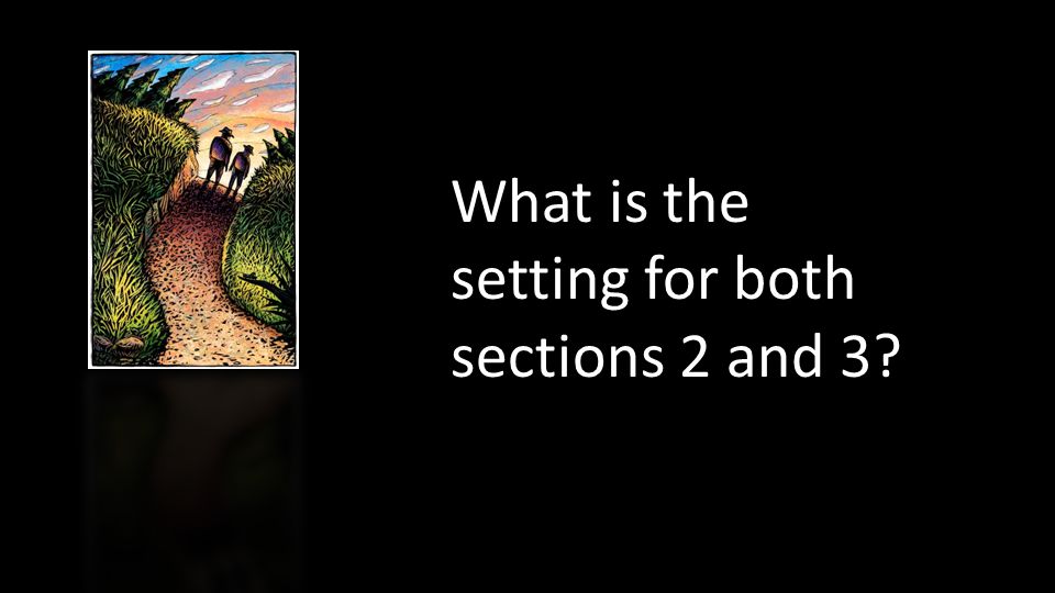 What is the setting for both sections 2 and 3