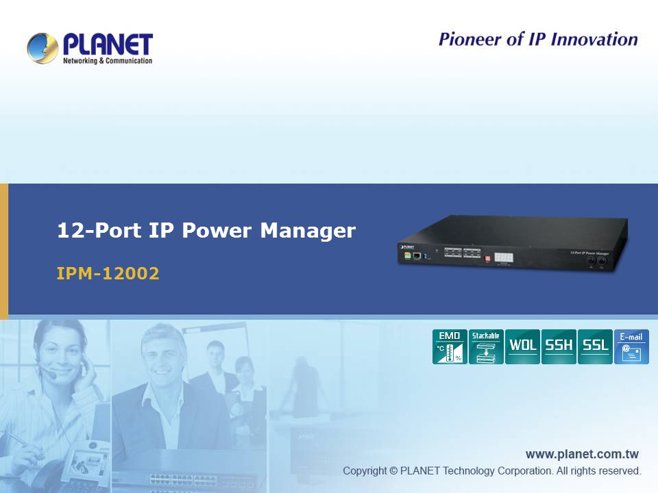 12-Port IP Power Manager IPM-12002