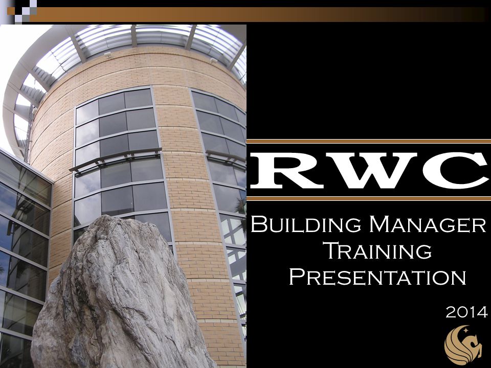 Building Manager Training Presentation 2014