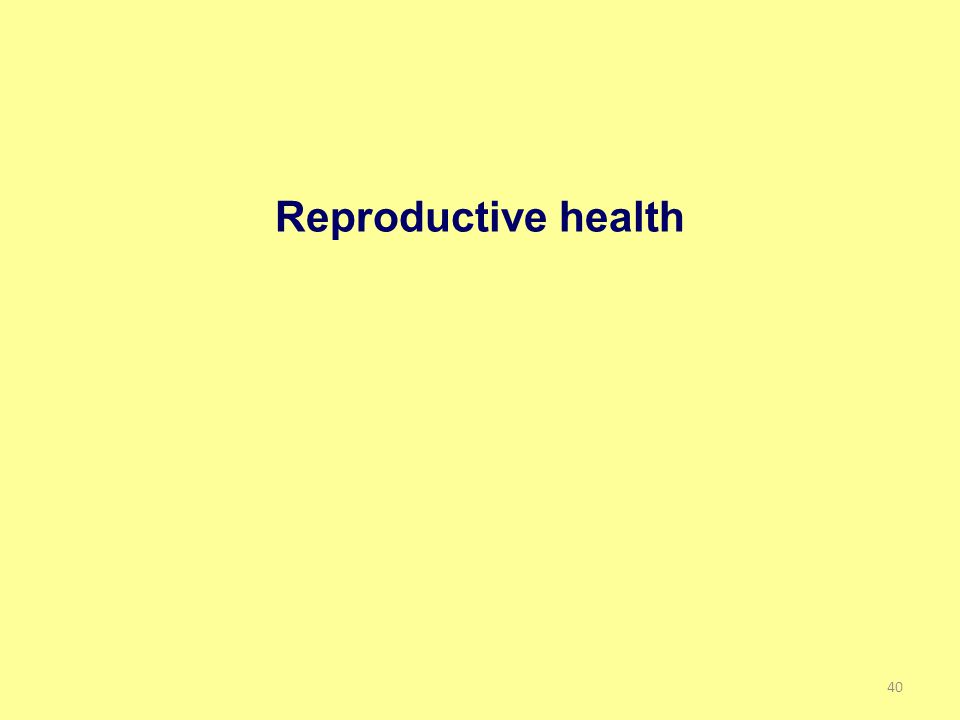 Reproductive health 40