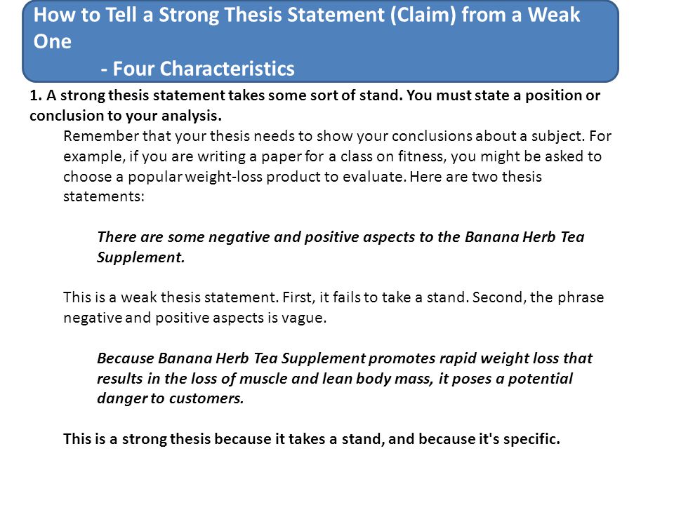 4 rules of a thesis statement 4 rules of a thesis statement