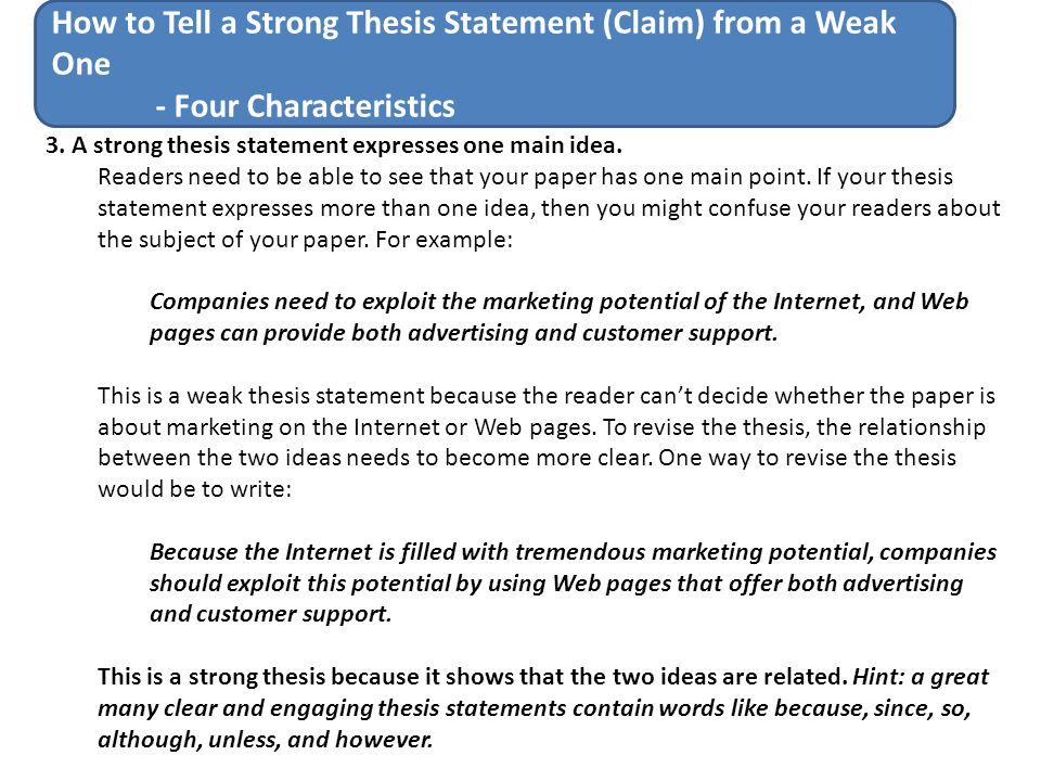 how to do a thesis statement for an essay
