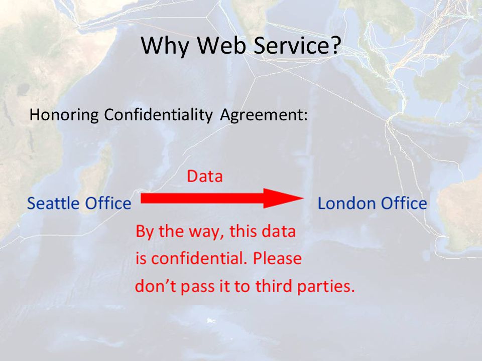 Why Web Service Honoring Confidentiality Agreement: