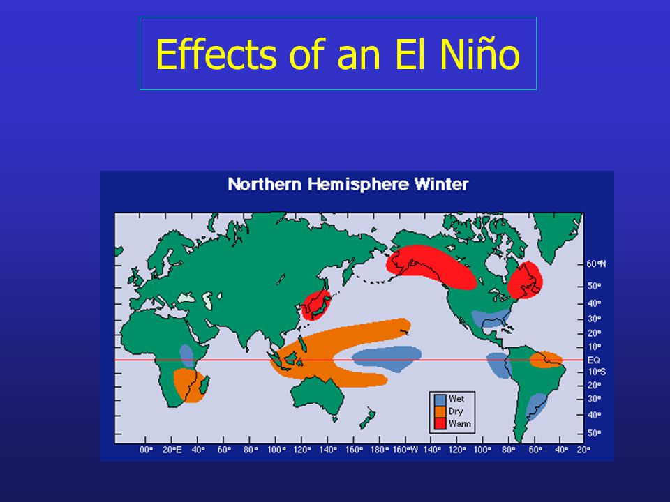 Effects of an El Niño