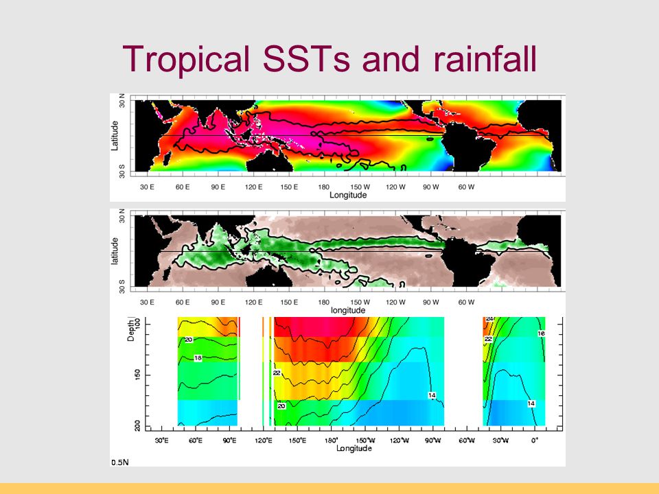 Tropical SSTs and rainfall