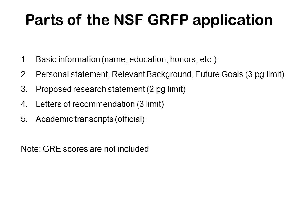 nsf grfp personal statement nsf grfp personal statement