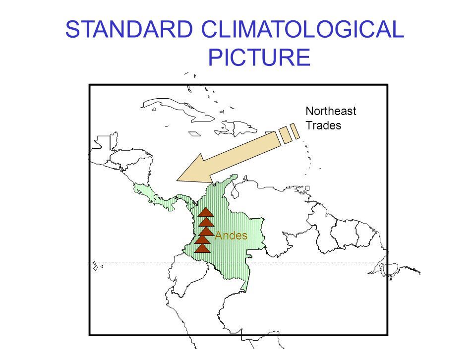 Northeast Trades Andes STANDARD CLIMATOLOGICAL PICTURE