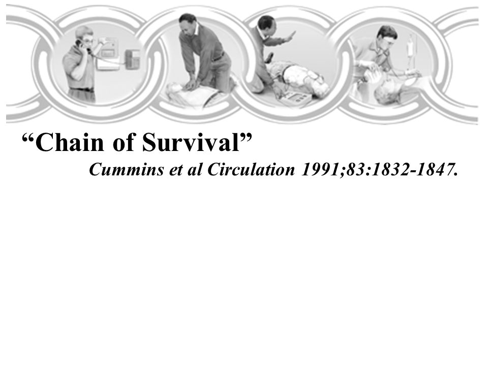 Chain of Survival Cummins et al Circulation 1991;83: